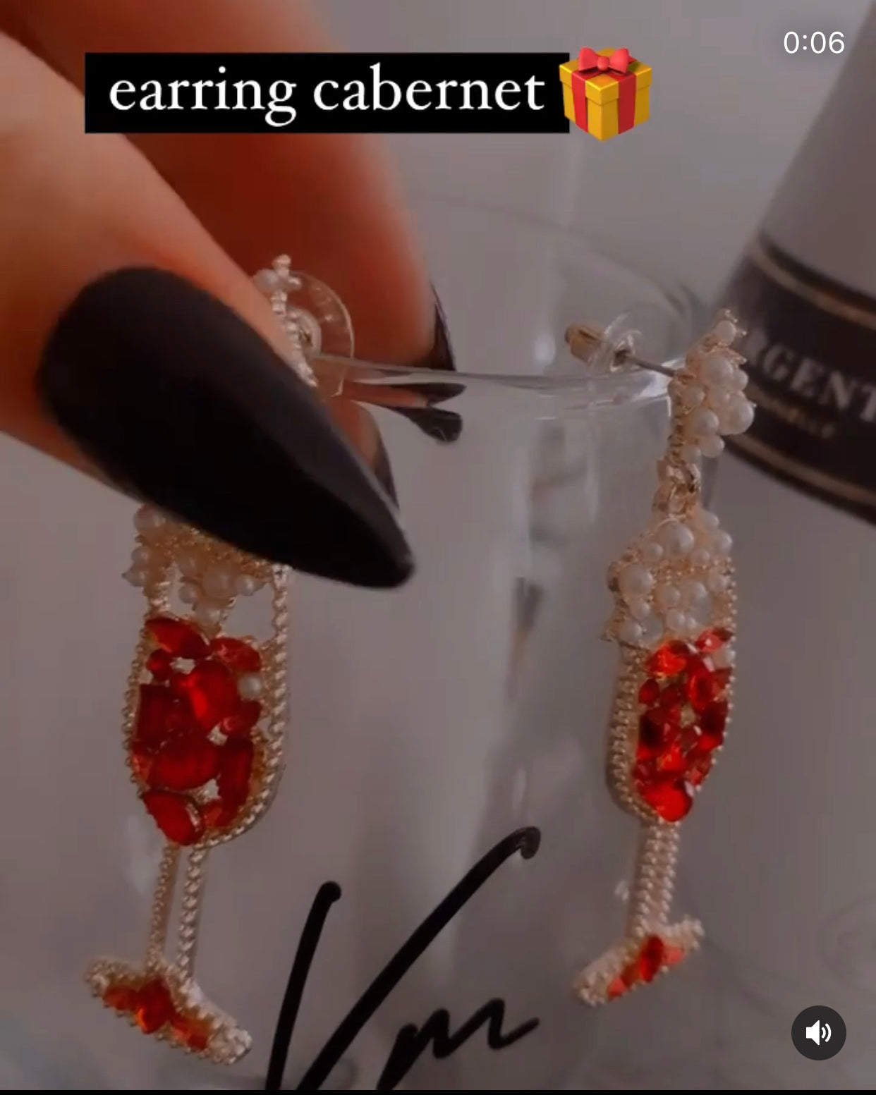 Cabernet Earring